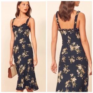 Reformation Lui Yolanda Midi Dress Size 12
